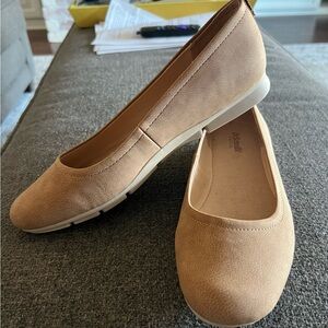 Dr. Scholl's Brown Slip On Wedge Flats Womens 9